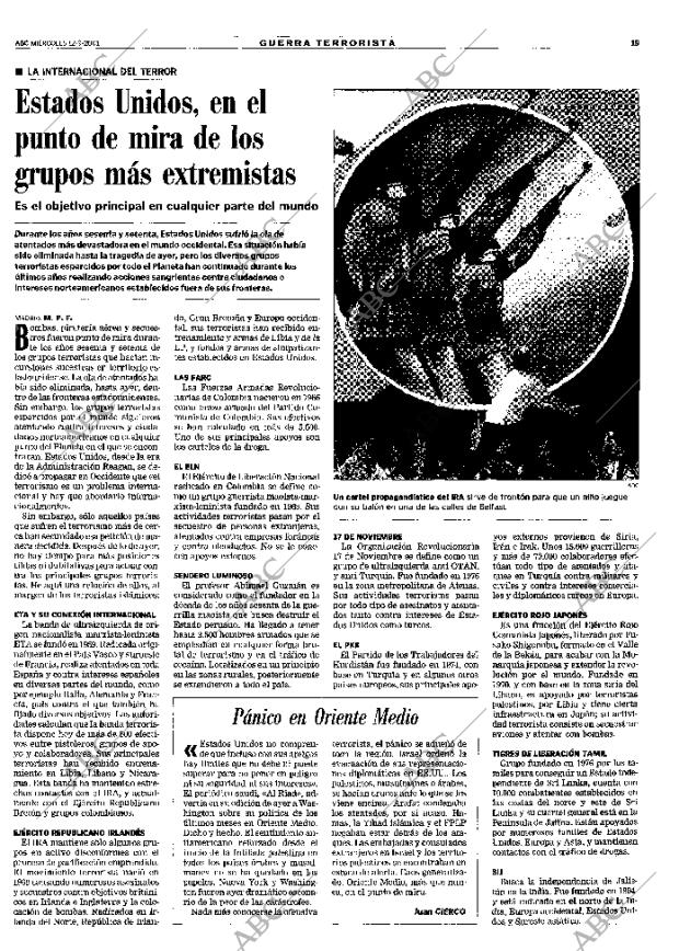 ABC MADRID 12-09-2001 página 19