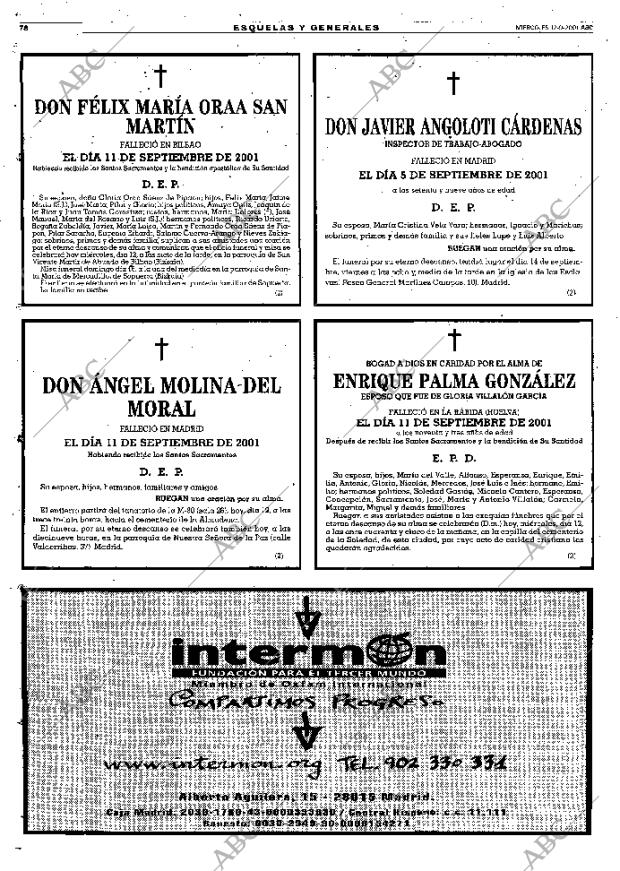 ABC MADRID 12-09-2001 página 78