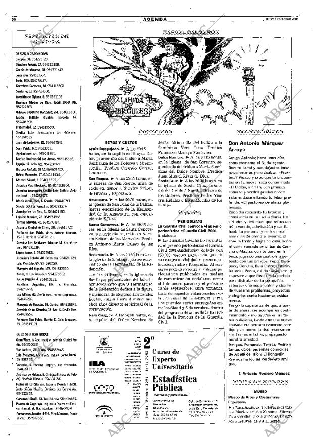 ABC SEVILLA 13-09-2001 página 56