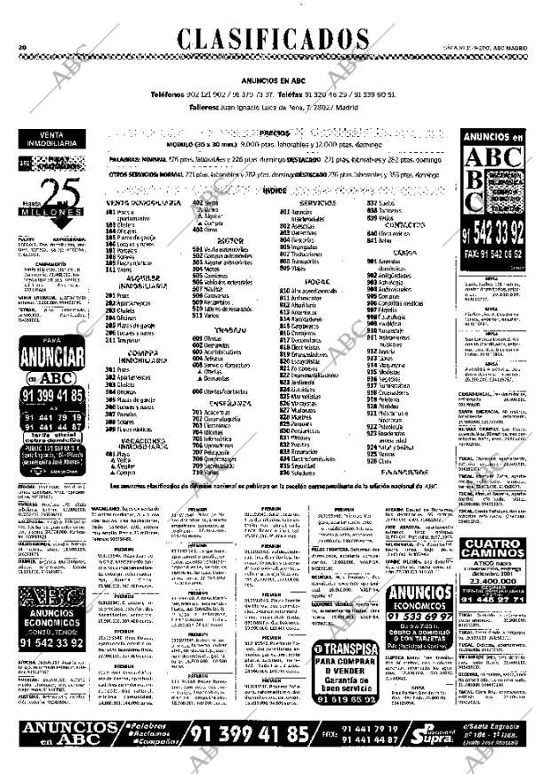 ABC MADRID 15-09-2001 página 104