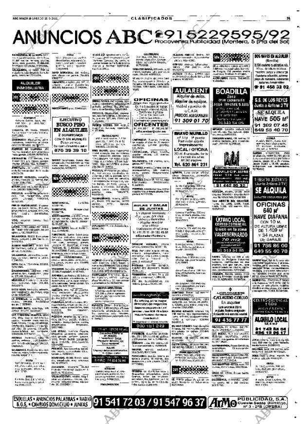 ABC MADRID 15-09-2001 página 115