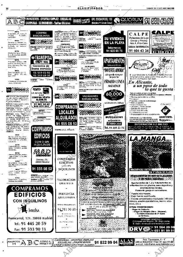 ABC MADRID 15-09-2001 página 116