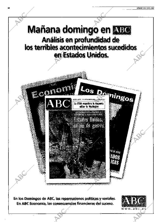 ABC MADRID 15-09-2001 página 18