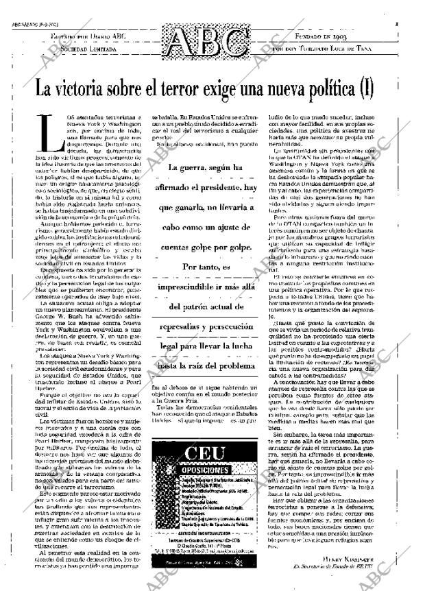 ABC MADRID 15-09-2001 página 3