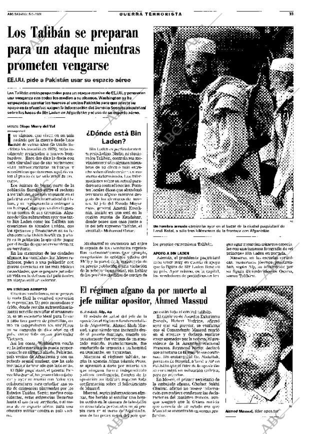 ABC MADRID 15-09-2001 página 33