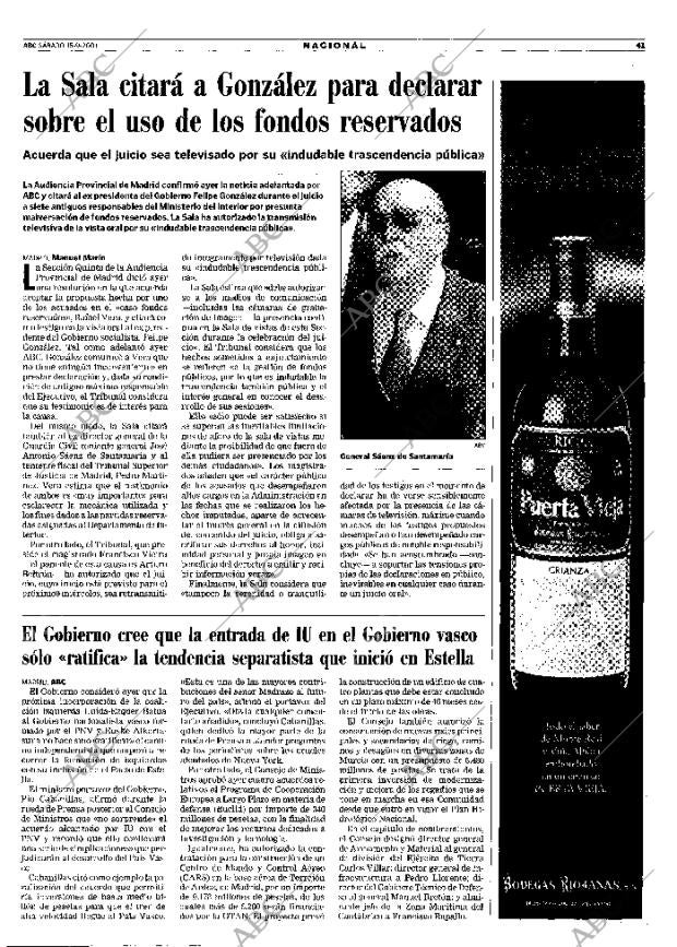 ABC MADRID 15-09-2001 página 41