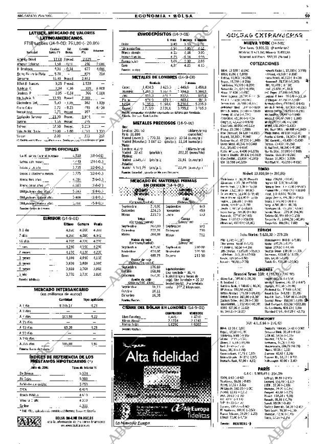 ABC MADRID 15-09-2001 página 59
