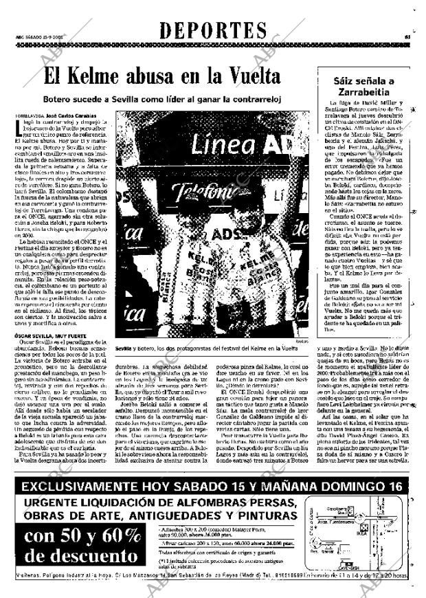 ABC MADRID 15-09-2001 página 61