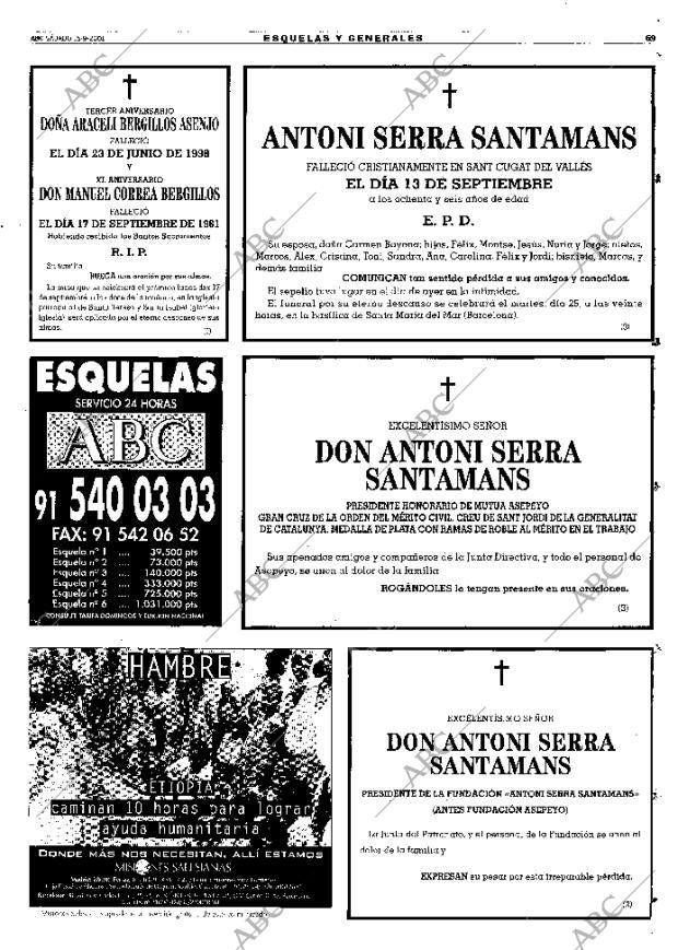 ABC MADRID 15-09-2001 página 69