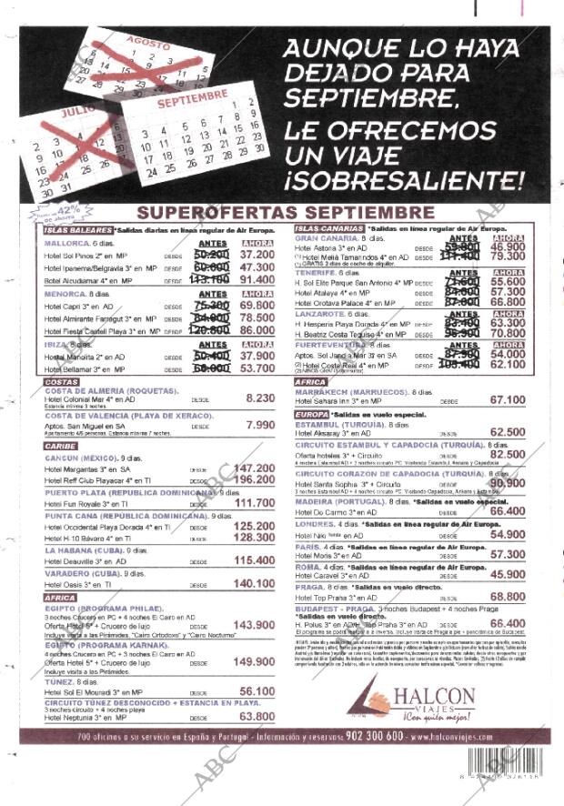 ABC MADRID 15-09-2001 página 84