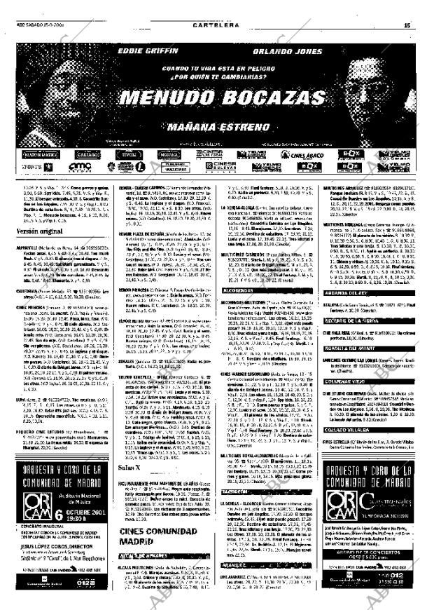 ABC MADRID 15-09-2001 página 99