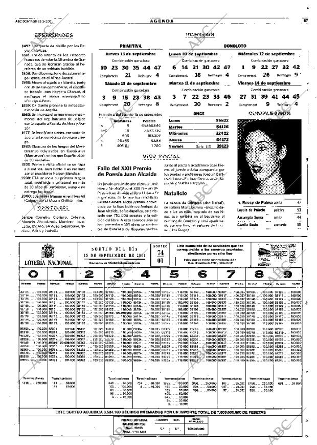 ABC MADRID 16-09-2001 página 67