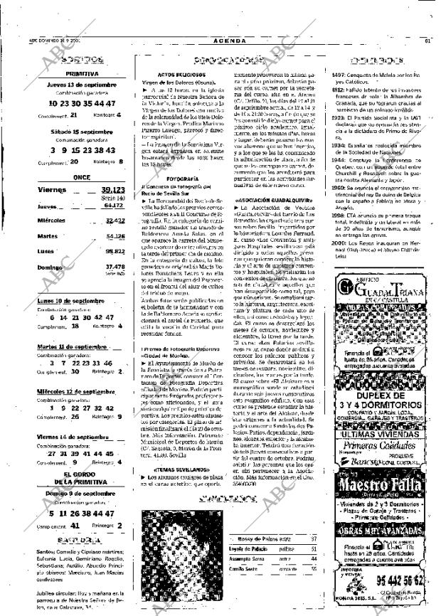 ABC SEVILLA 16-09-2001 página 61