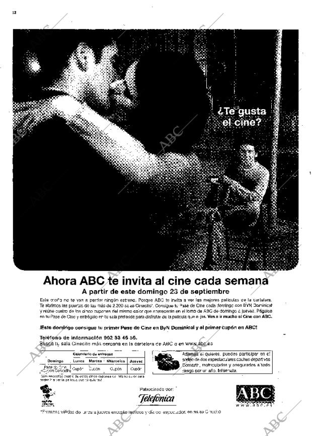 ABC MADRID 19-09-2001 página 12