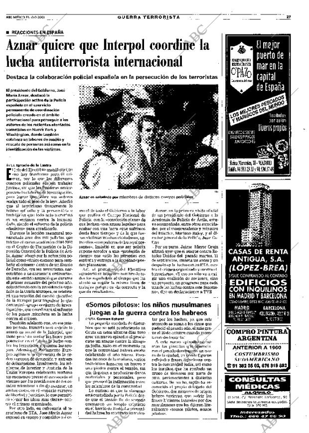 ABC MADRID 19-09-2001 página 27