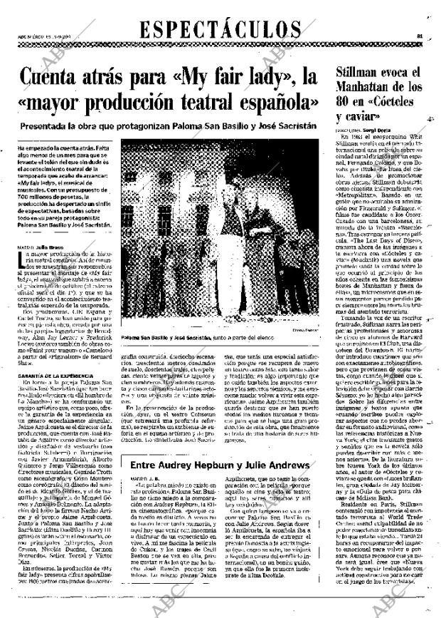 ABC MADRID 19-09-2001 página 81