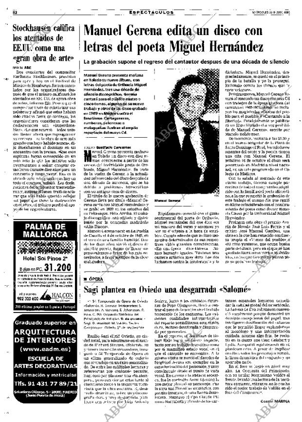 ABC MADRID 19-09-2001 página 82