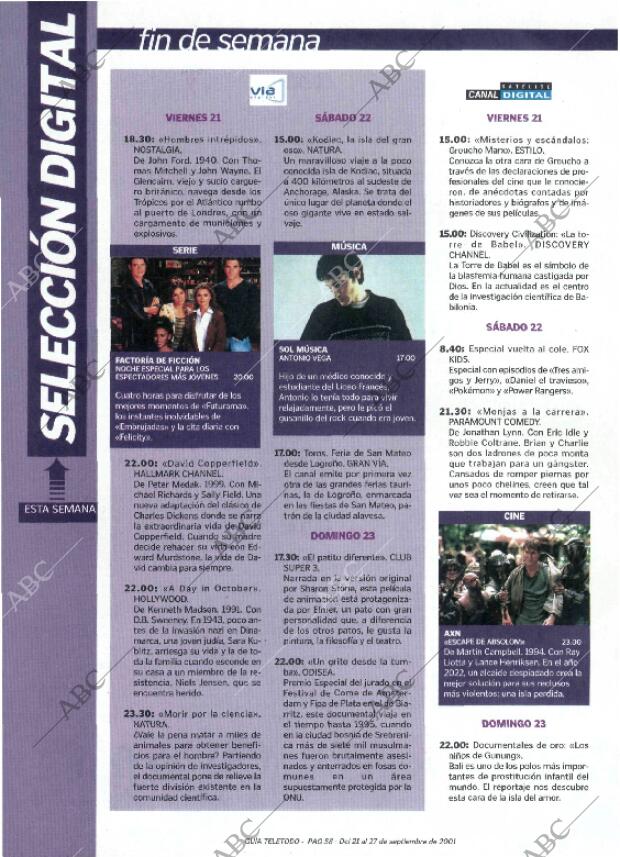 ABC MADRID 21-09-2001 página 258