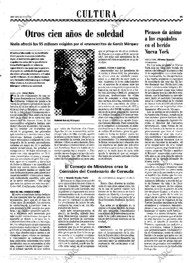 ABC SEVILLA 22-09-2001 página 45