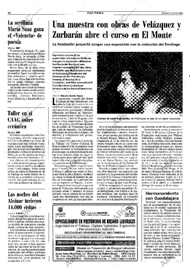 ABC SEVILLA 22-09-2001 página 46