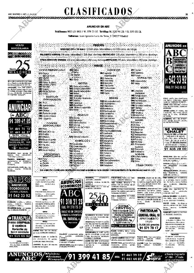 ABC MADRID 24-09-2001 página 113