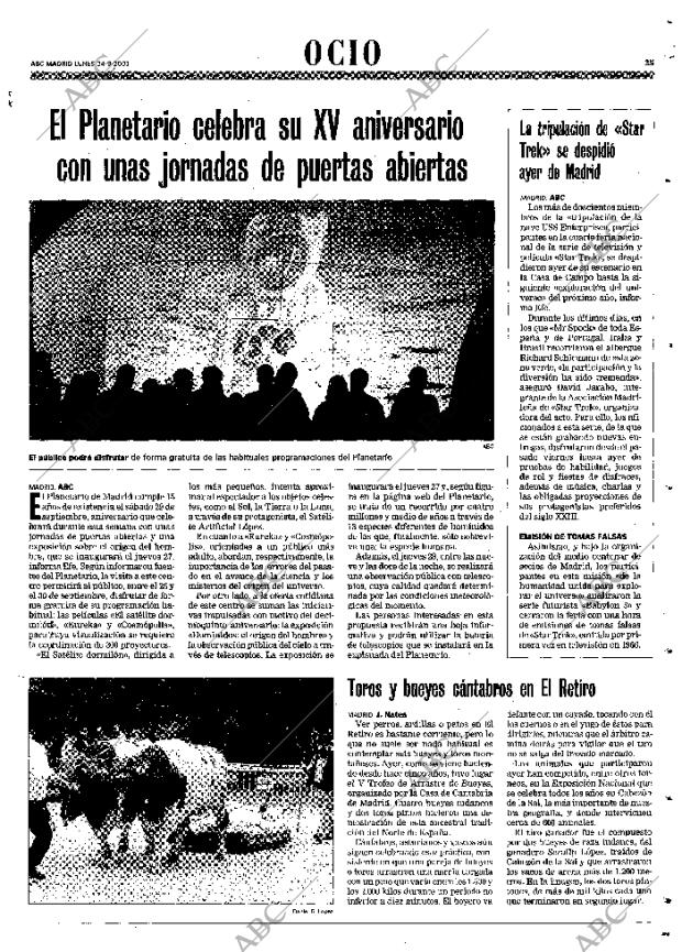 ABC MADRID 24-09-2001 página 127