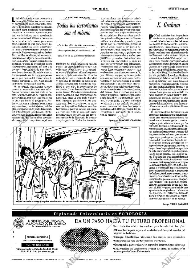 ABC MADRID 24-09-2001 página 16