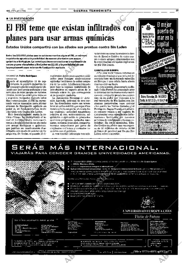 ABC MADRID 24-09-2001 página 27