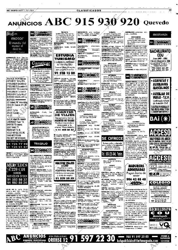 ABC MADRID 25-09-2001 página 115
