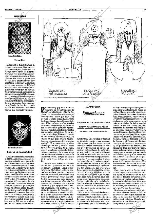 ABC MADRID 25-09-2001 página 13