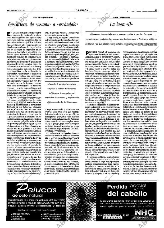 ABC MADRID 25-09-2001 página 15