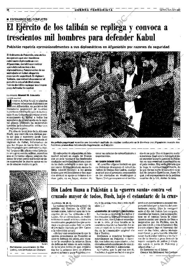 ABC MADRID 25-09-2001 página 18