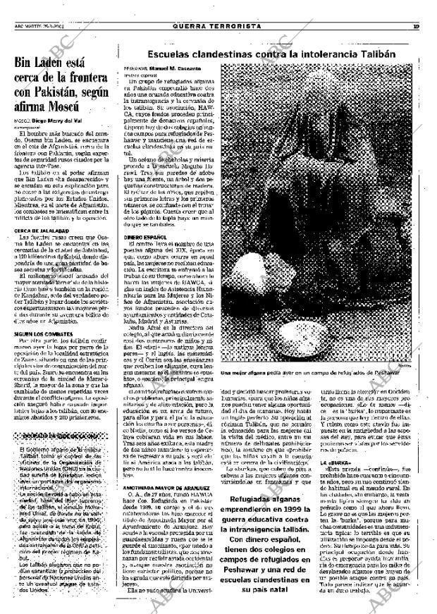 ABC MADRID 25-09-2001 página 19