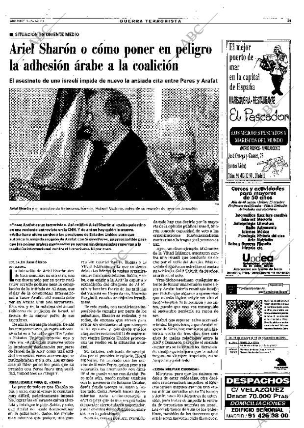 ABC MADRID 25-09-2001 página 21