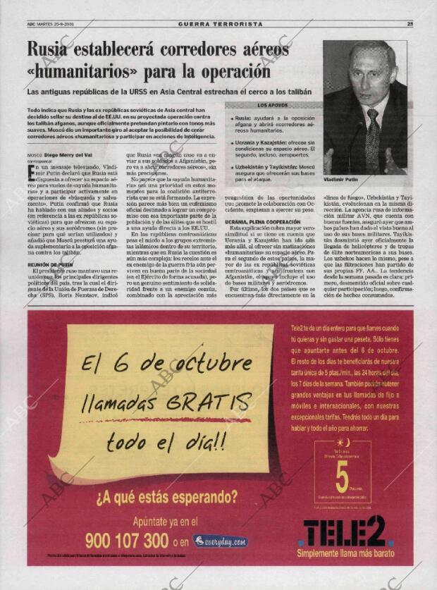 ABC MADRID 25-09-2001 página 25
