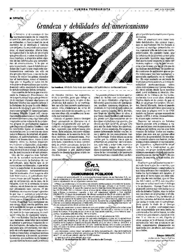 ABC MADRID 25-09-2001 página 30