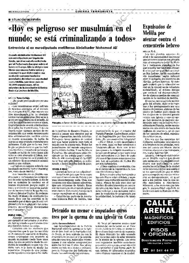 ABC MADRID 25-09-2001 página 31