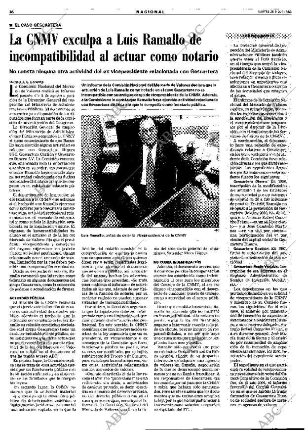 ABC MADRID 25-09-2001 página 36