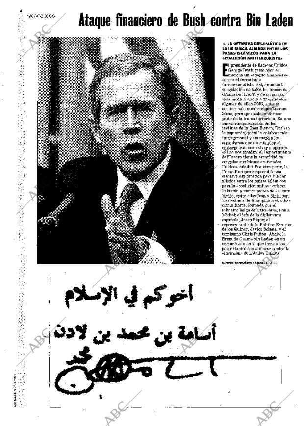 ABC MADRID 25-09-2001 página 4