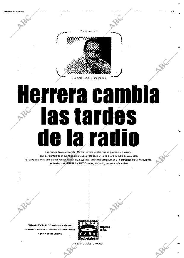 ABC MADRID 25-09-2001 página 45