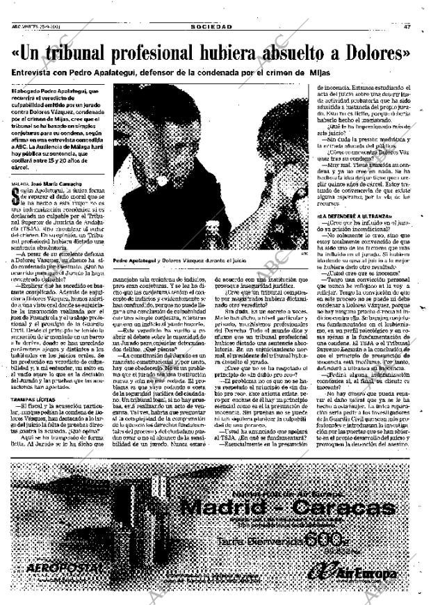 ABC MADRID 25-09-2001 página 47
