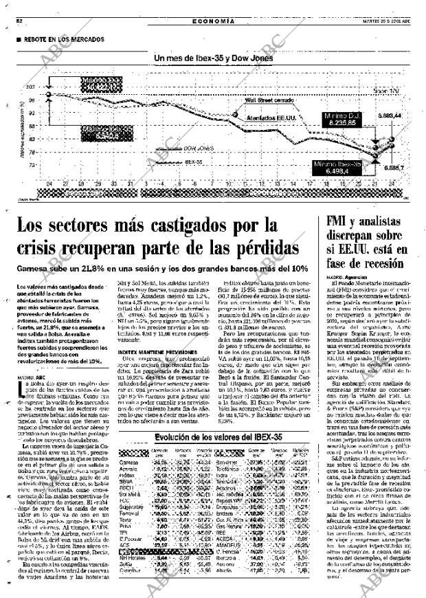 ABC MADRID 25-09-2001 página 52