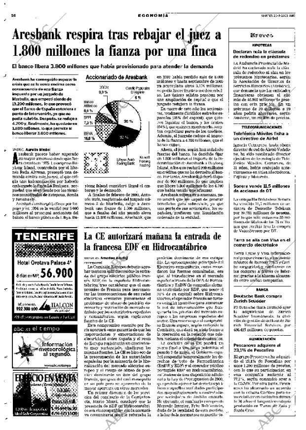 ABC MADRID 25-09-2001 página 56