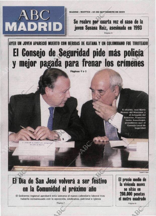 ABC MADRID 25-09-2001 página 89