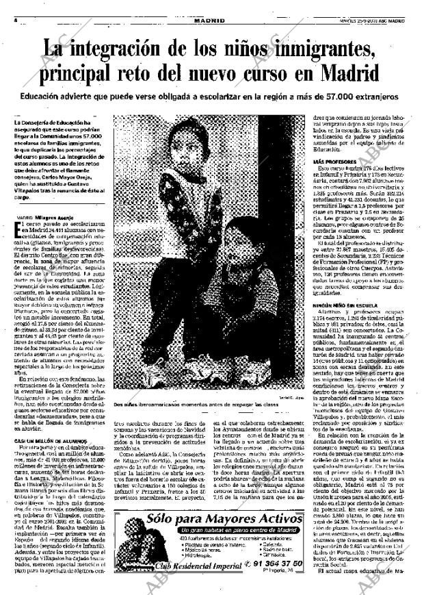 ABC MADRID 25-09-2001 página 96