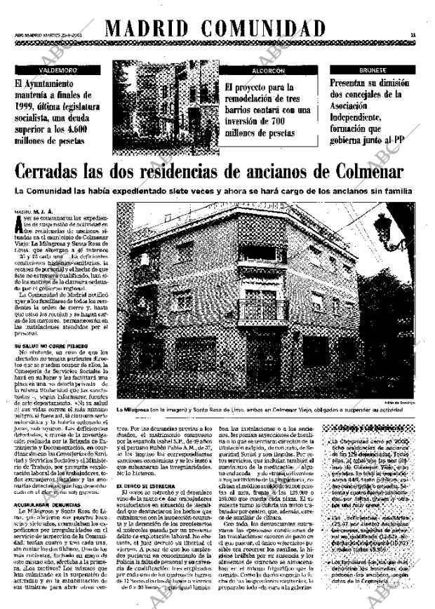 ABC MADRID 25-09-2001 página 99