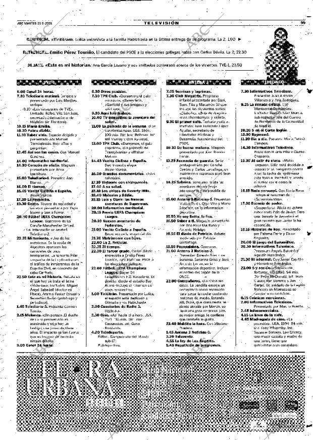 ABC SEVILLA 25-09-2001 página 99