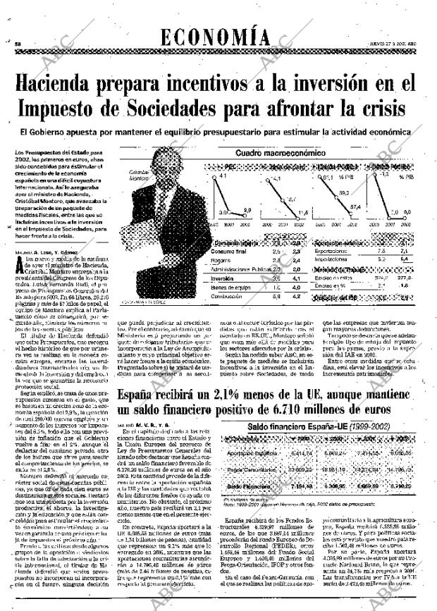 ABC SEVILLA 27-09-2001 página 58