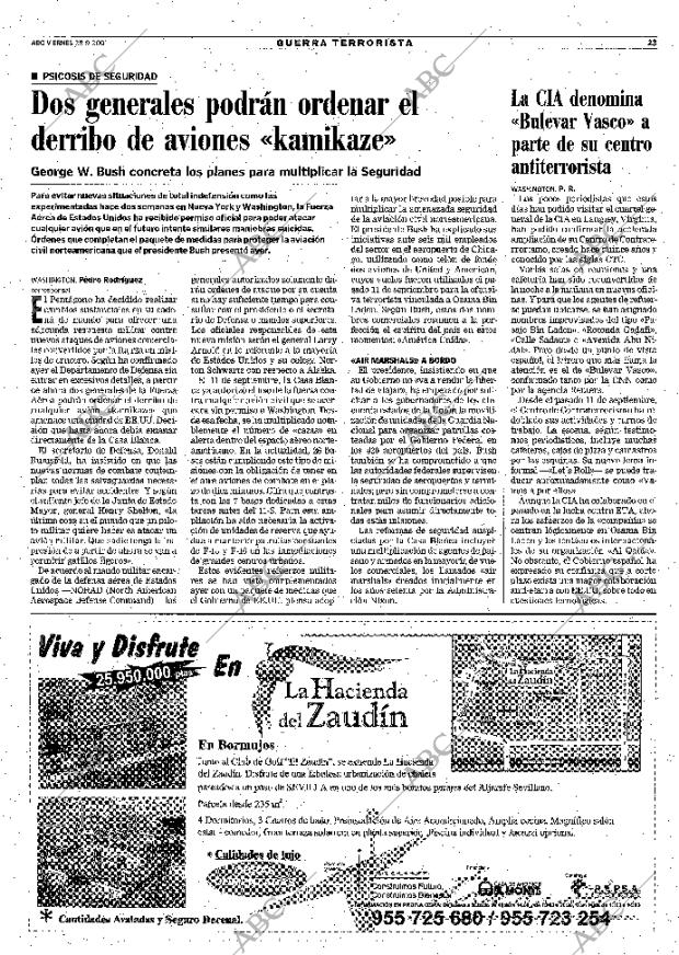 ABC SEVILLA 28-09-2001 página 23