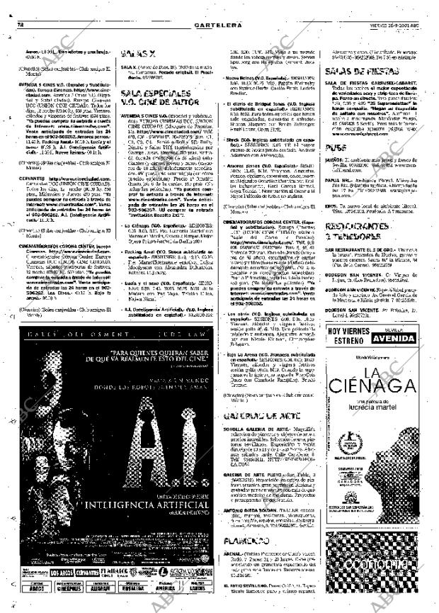 ABC SEVILLA 28-09-2001 página 78
